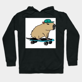 Capybara skating Hoodie